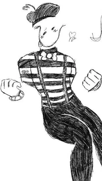ai character: ∆★‡†MIME†‡★∆ background