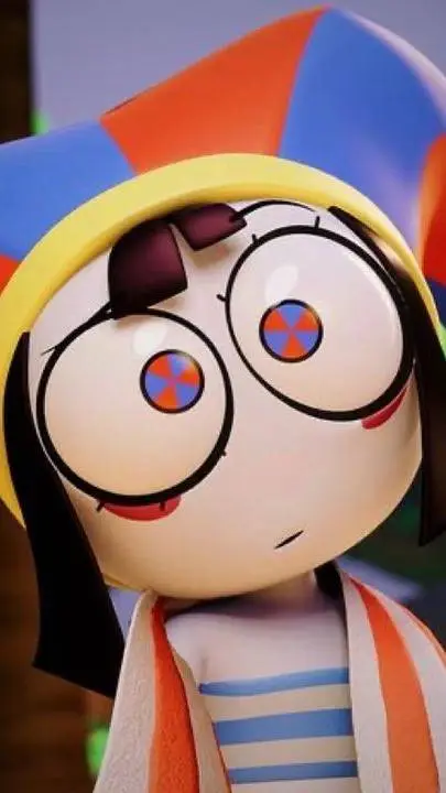 ai character: Pomni (Beach) ep 7 background