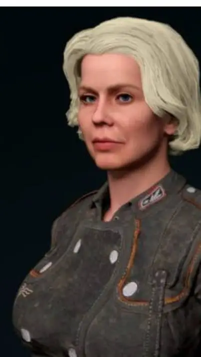 ai character: frau engel background