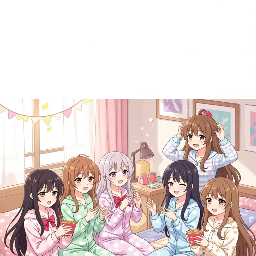 chat with ai character: sleepover ♀️ 2️⃣