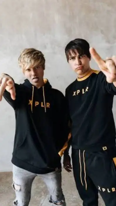 ai character: Sam and Colby  background