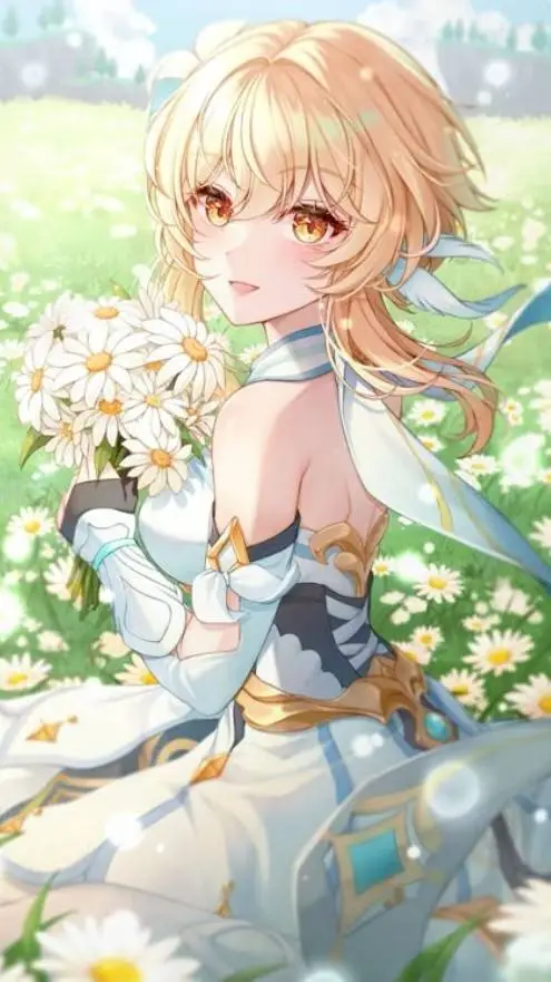 ai character: Traveler (Lumine)  background