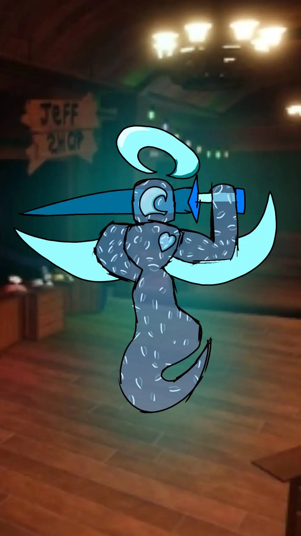 ai character: Luz guía background
