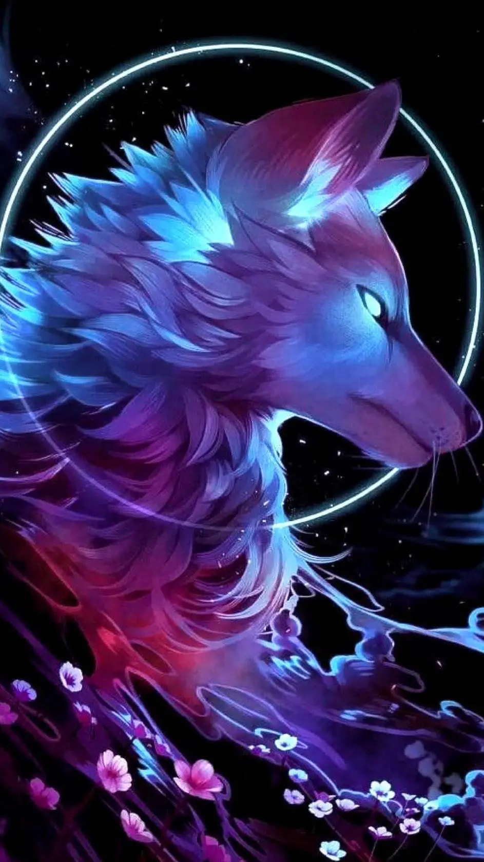 ai character: Liam lobo alfa  background