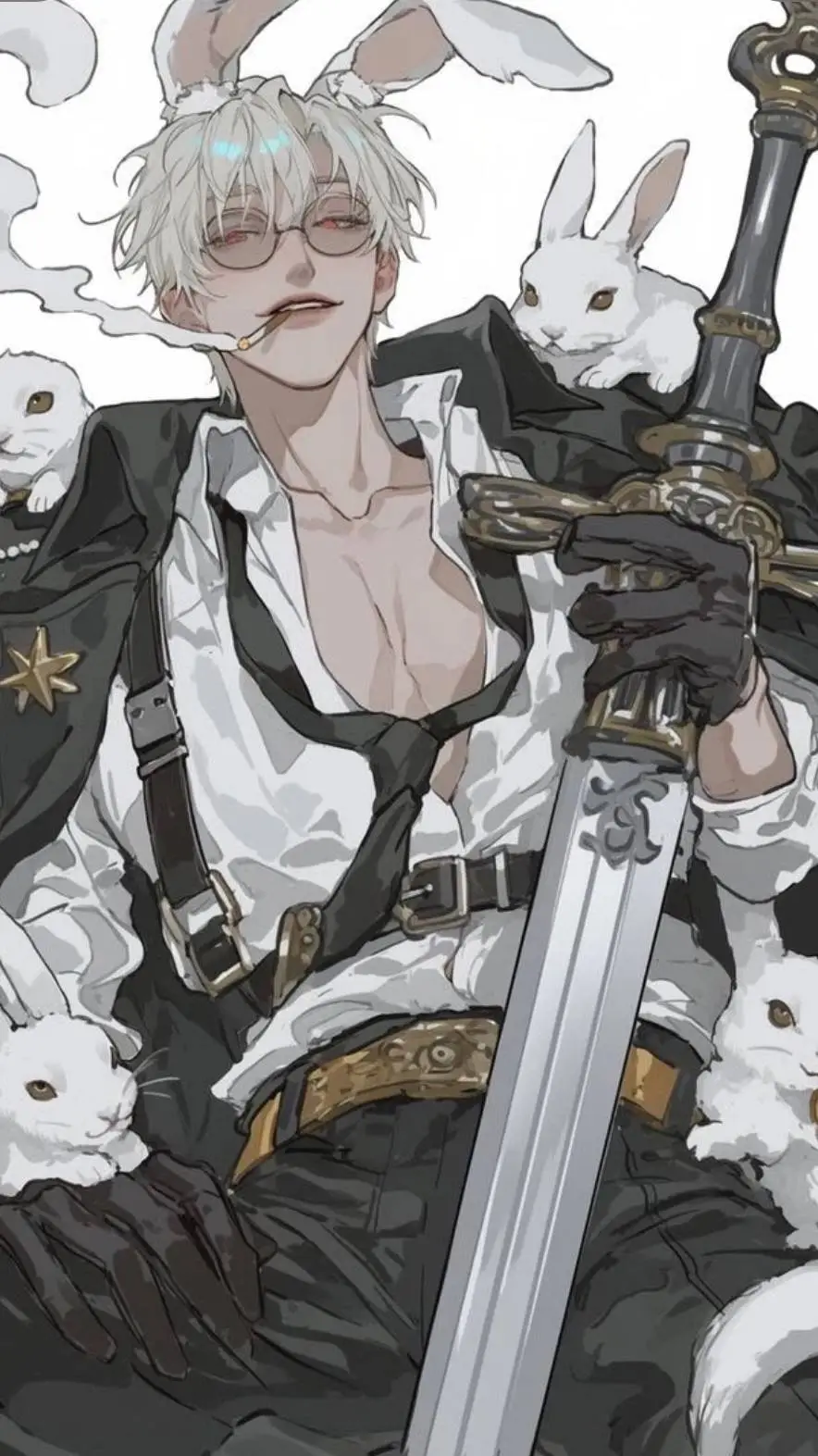 ai character: Emiliano🐇🐰  background