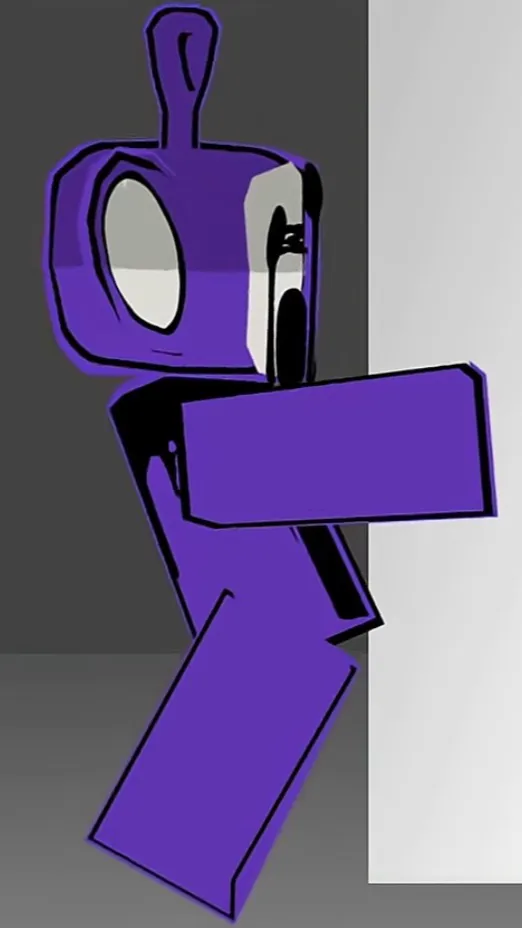 ai character: Tinky winky  background