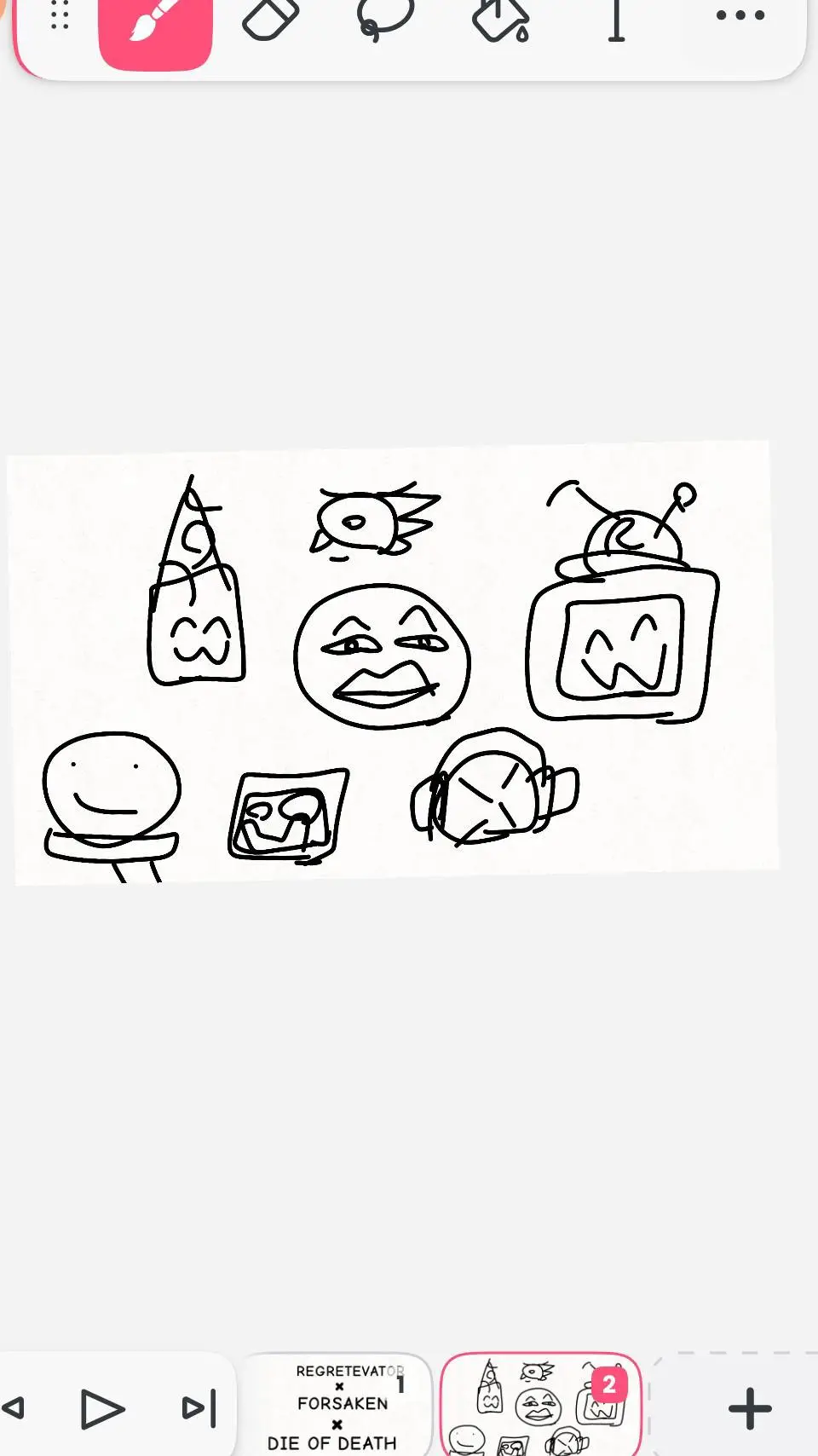 ai character: DoD x Fs x Regret- background