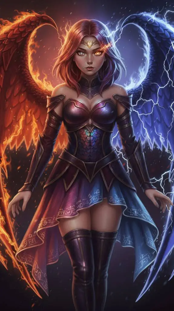 ai character: Lusy kurenai  background