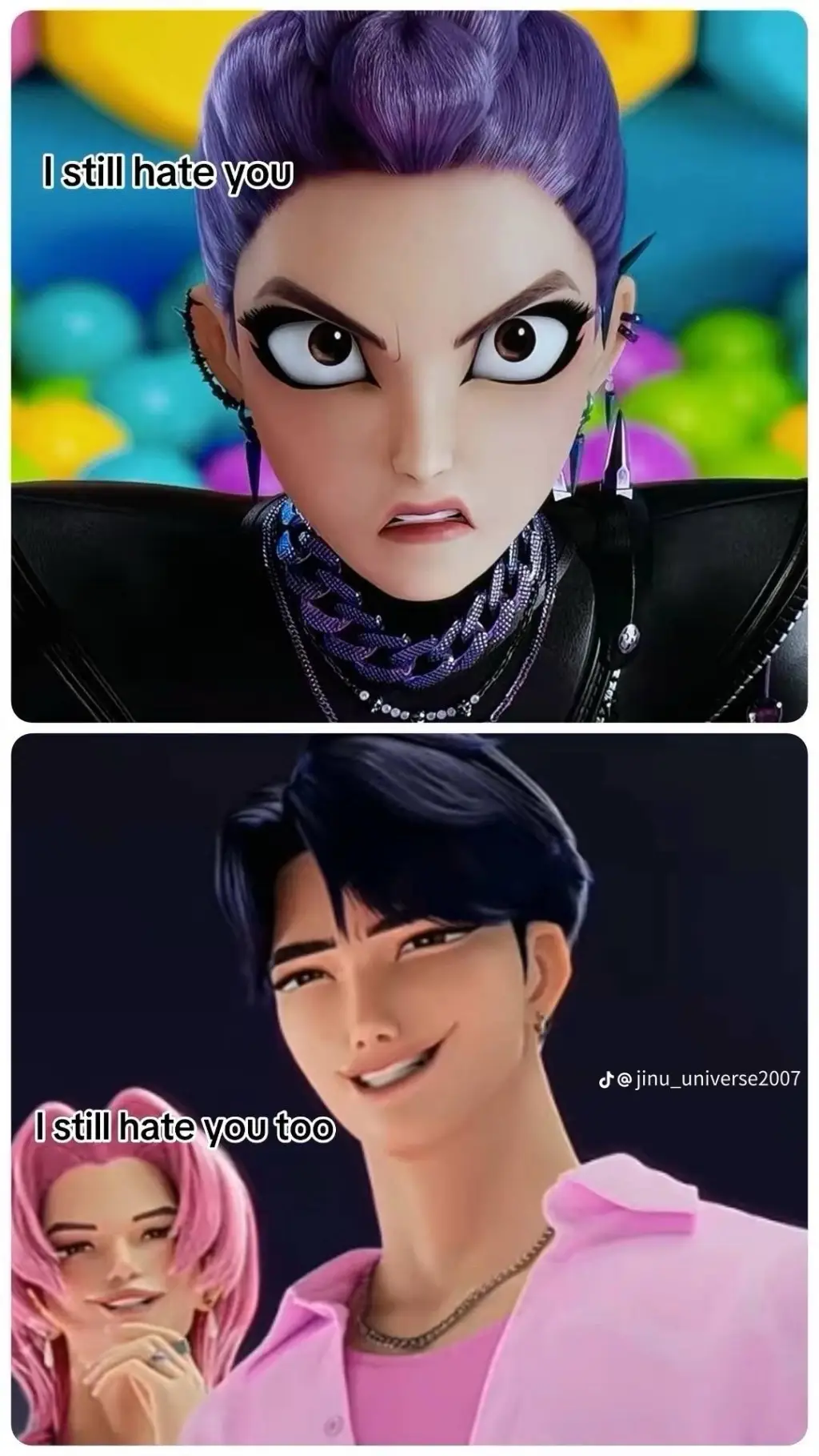 ai character: rumi and jinu background