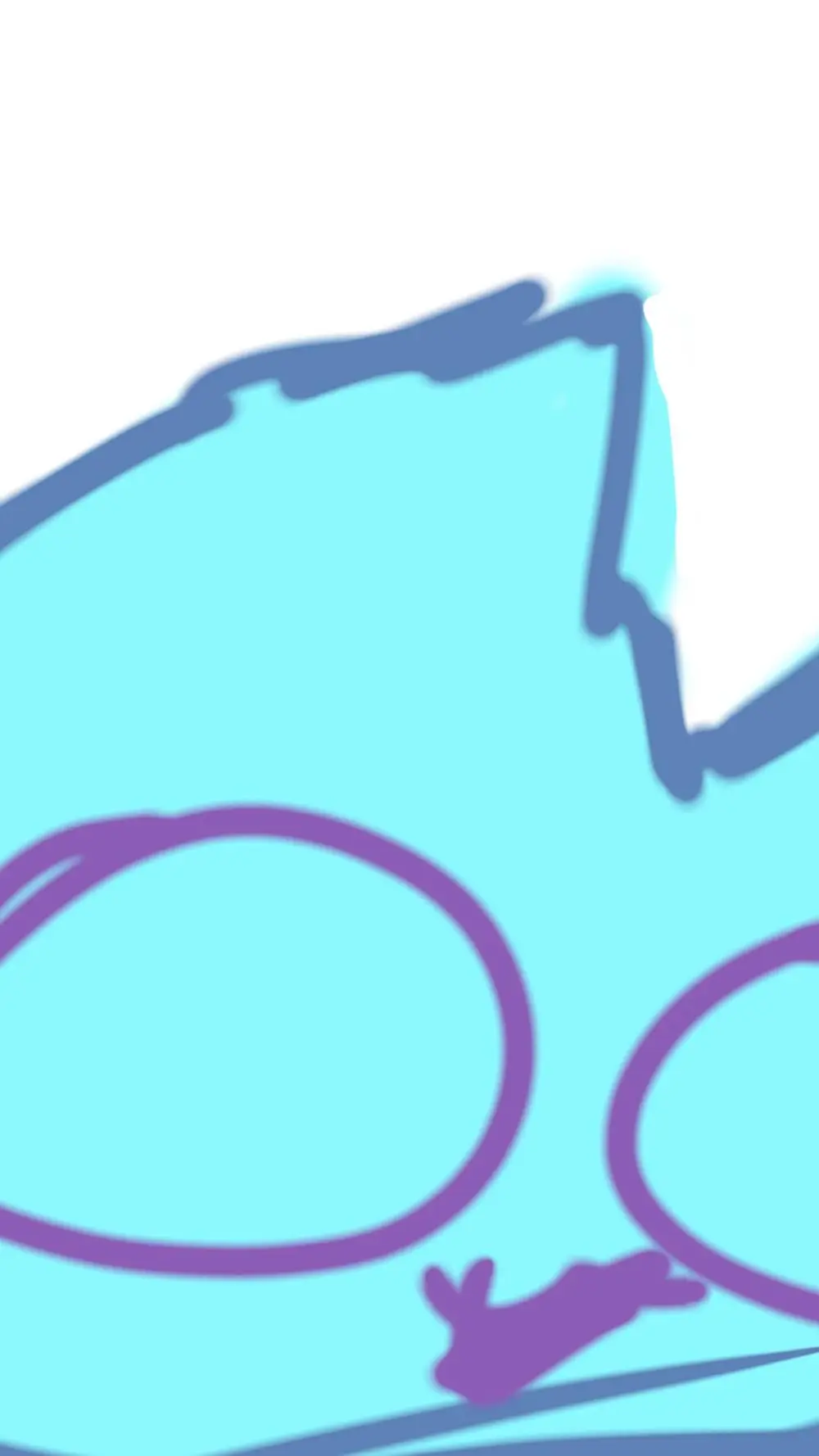 ai character: blue  background