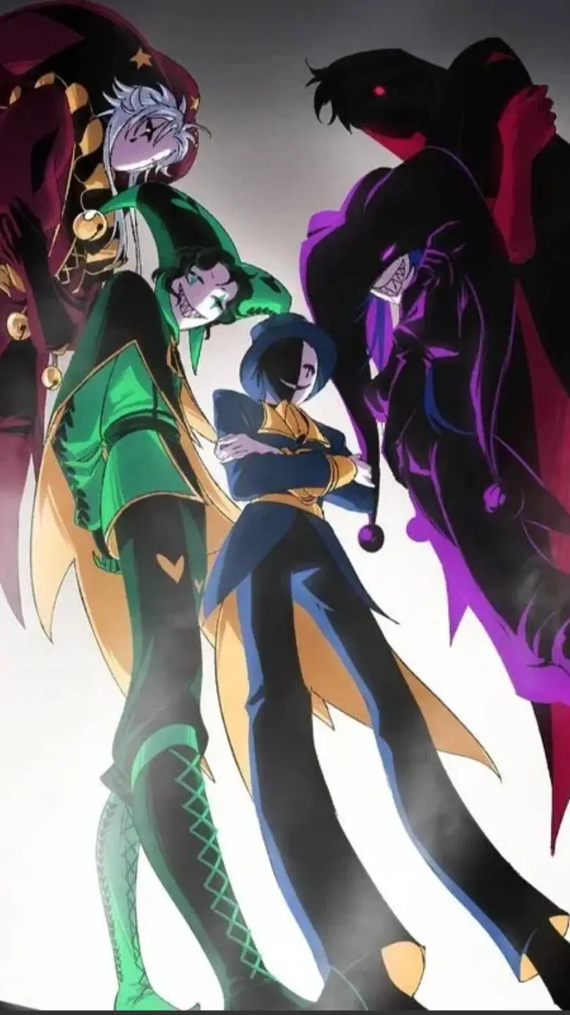 ai character: Harle X Pierrot background