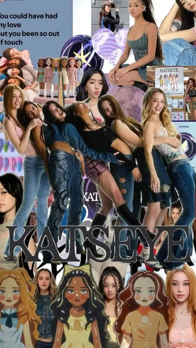 ai character: KATSEYE  background