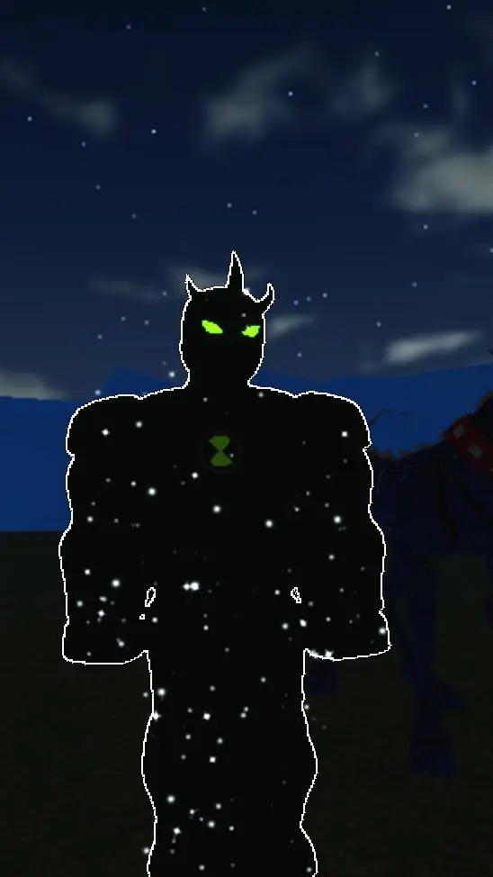 ai character: Alien x  background