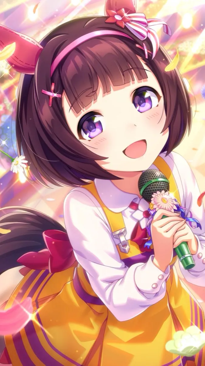 ai character: Nishino flower background