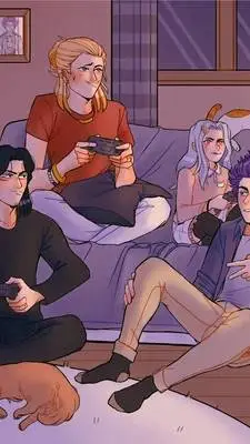 ai character: Erasermic deaf.. background