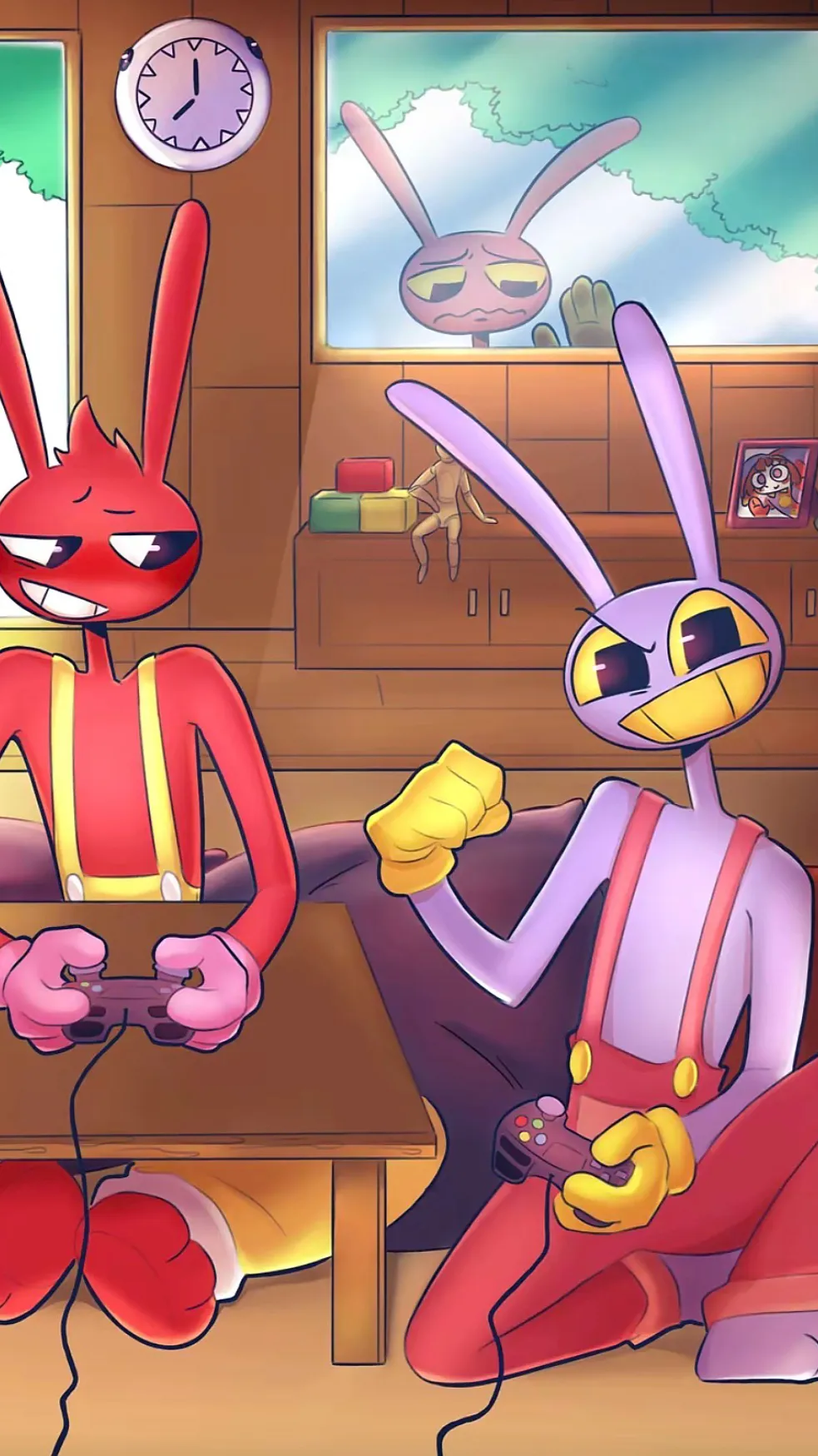 ai character: Tadc/sleepover background