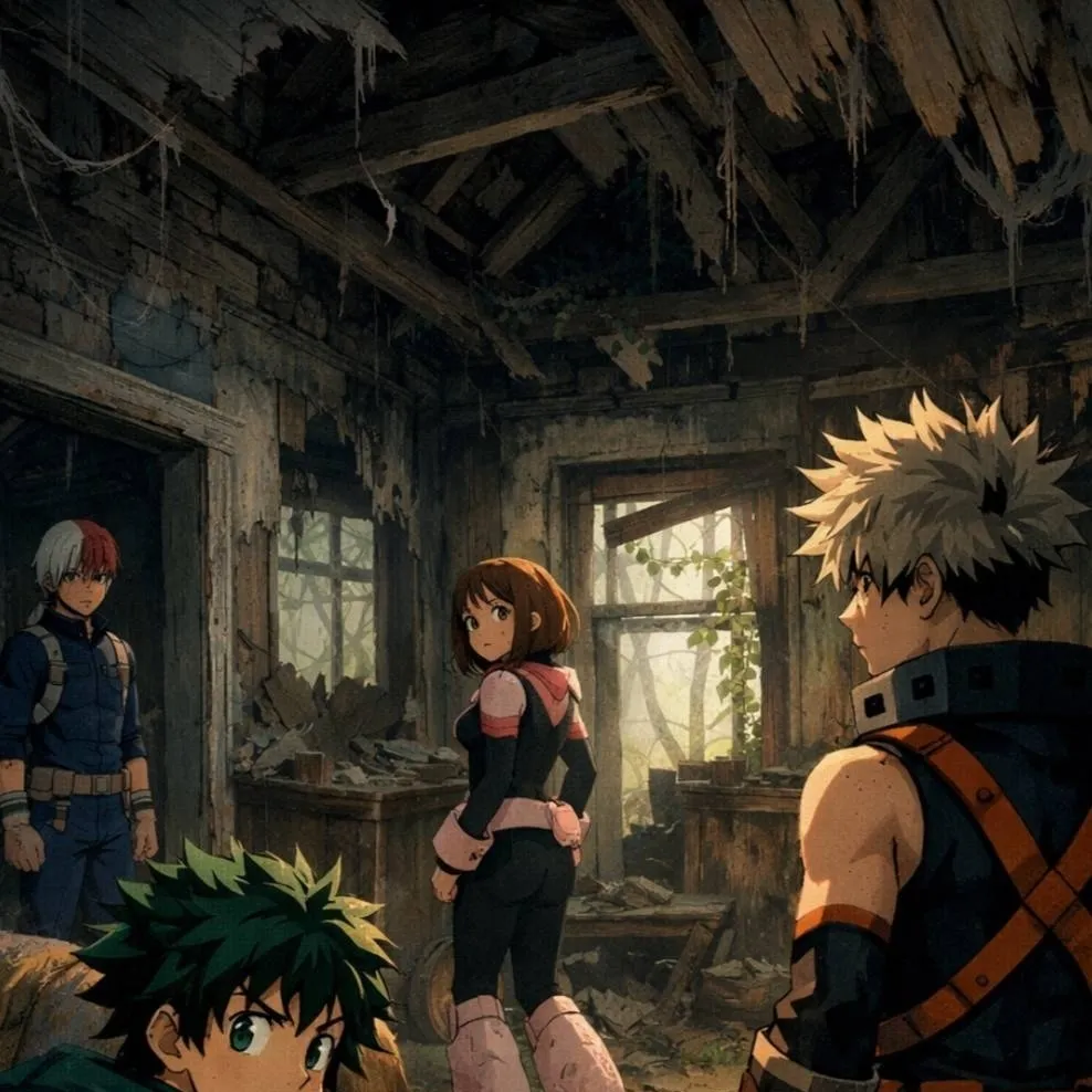 chat with ai character: MHA-Haunted House