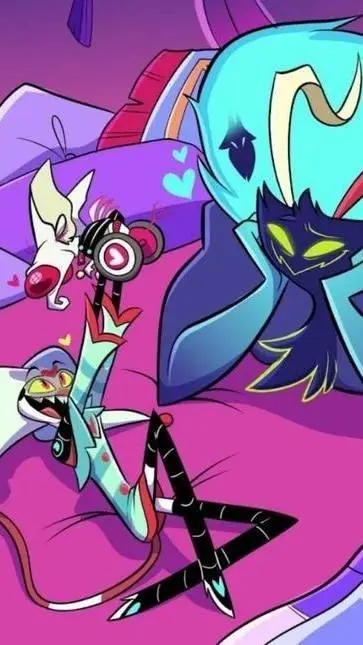 ai character: 🩵..HELLUVA BOSS..🤍 background