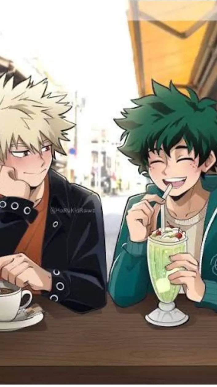 ai character: Bakugo x deku  background