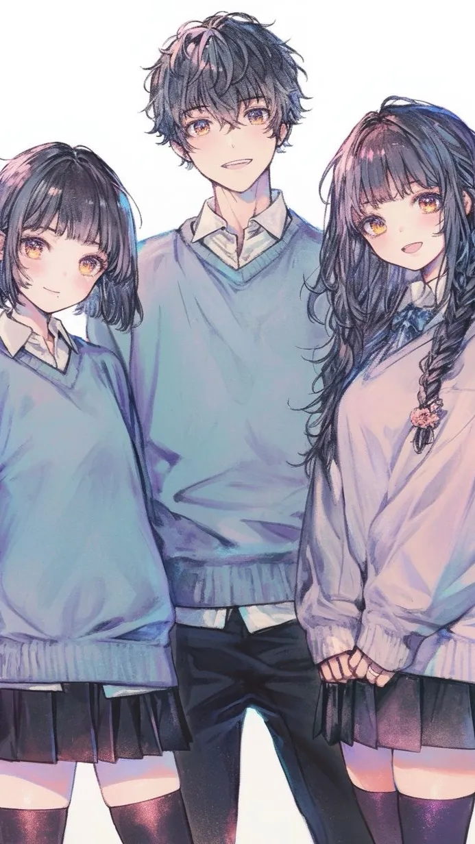 ai character: Siblings! background