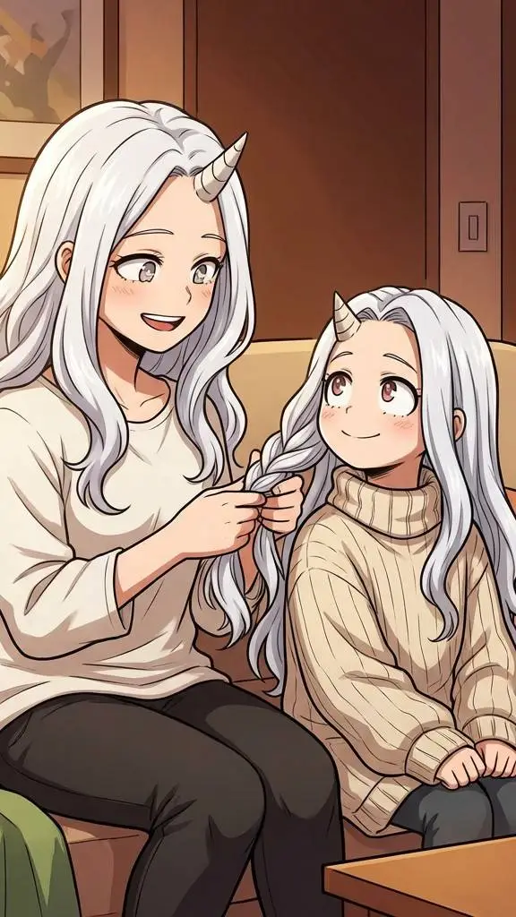 ai character: Morgan and eri  background