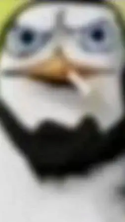 ai character: pingüino fumador background