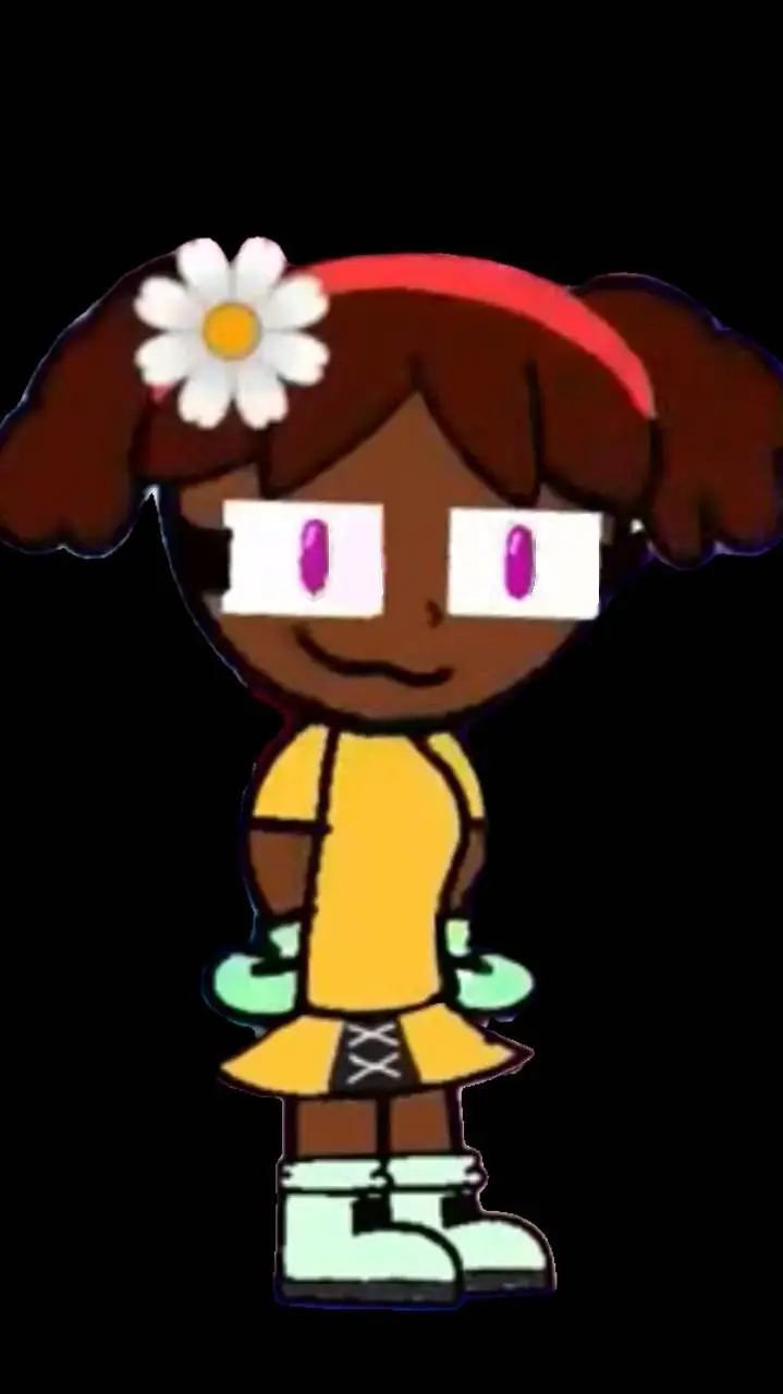 ai character: Flower background