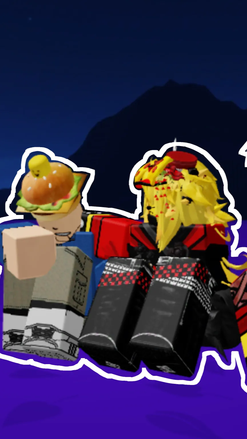 ai character: Pizzaburger background