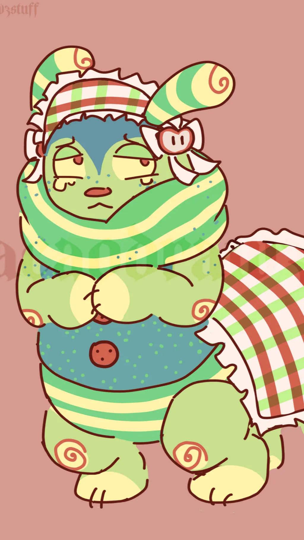 ai character: Squirm!  background