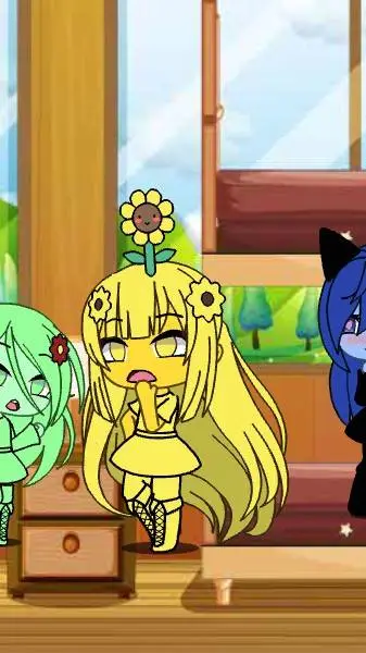 ai character: Flowery and glowey background