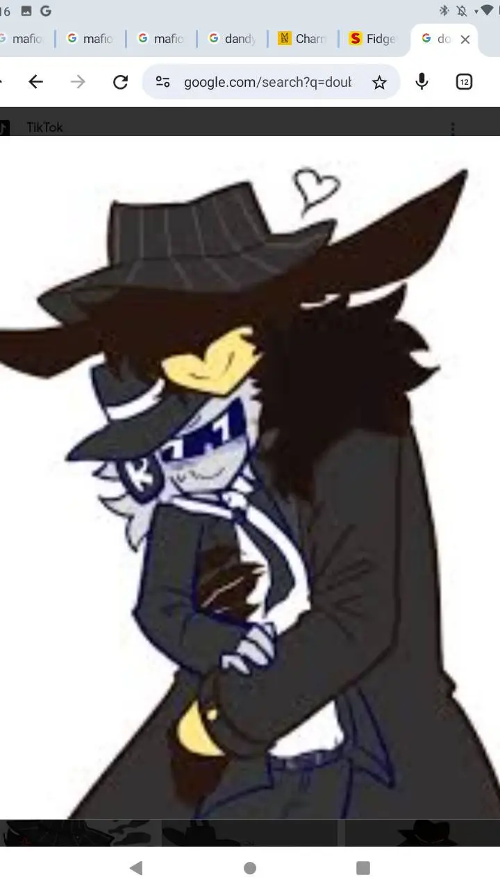 ai character: double Fedora 🖤 background