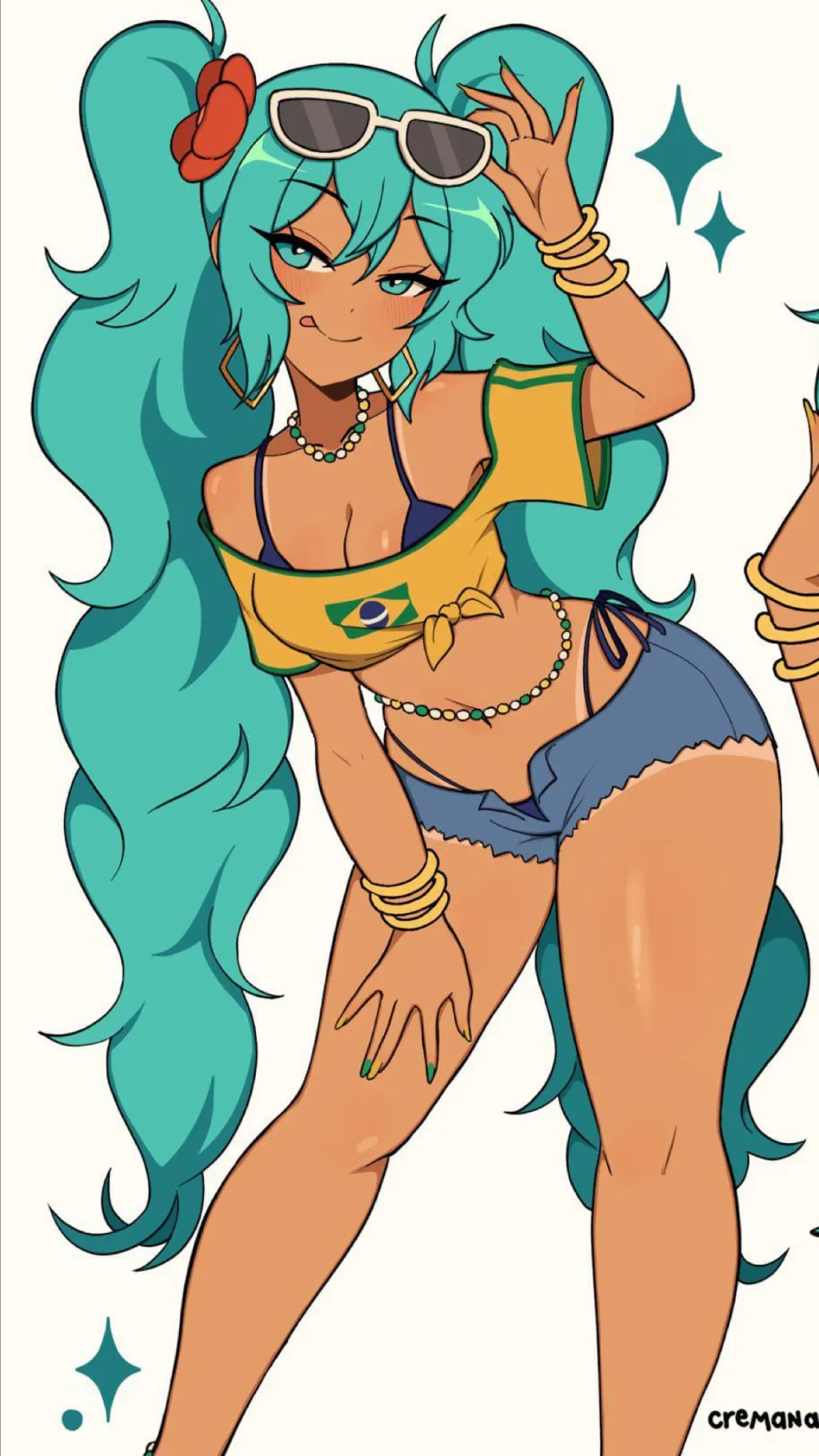 ai character: Miku background