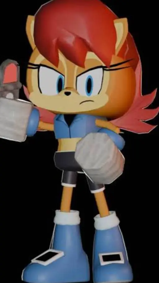 ai character: Sally Acorn td background