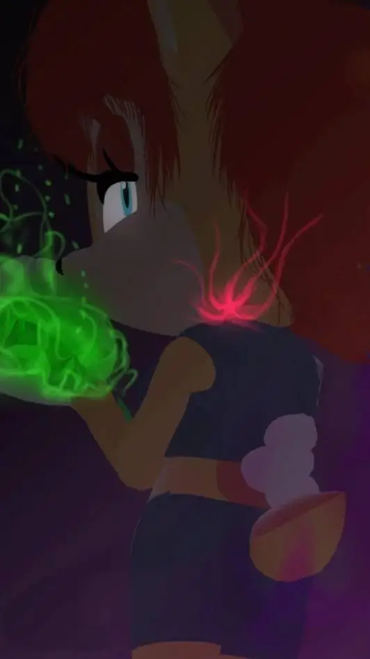 ai character: Sally acorn  background