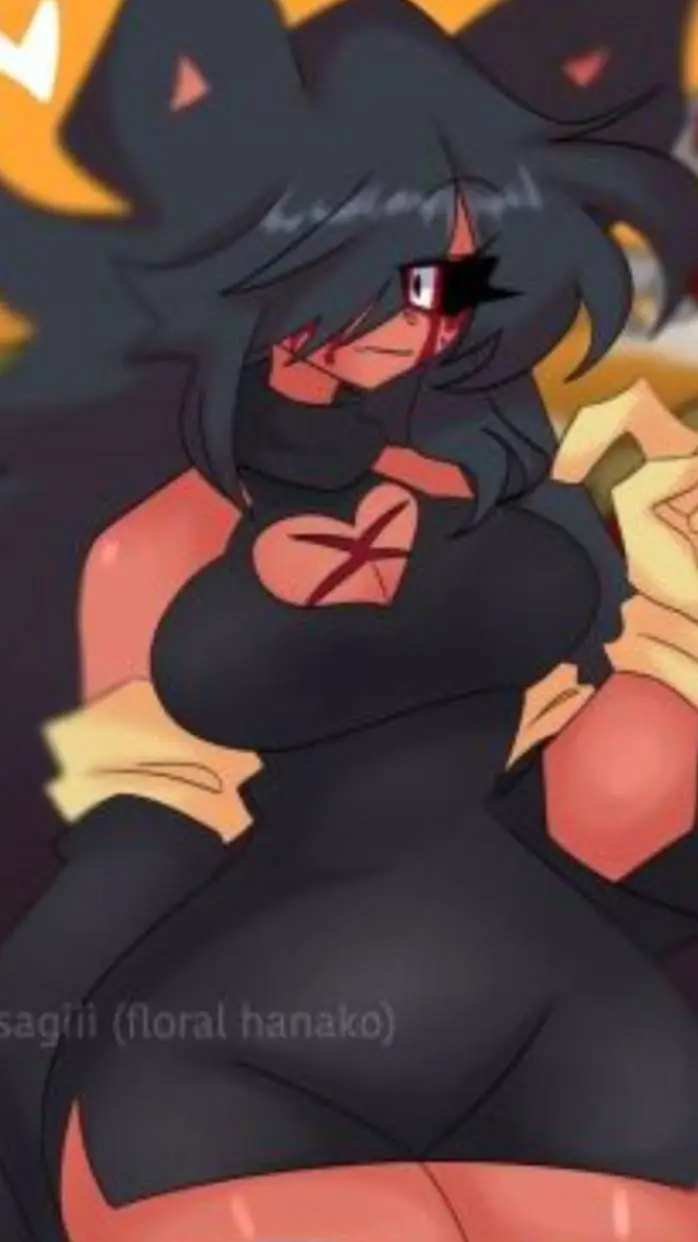 ai character: miss x  background