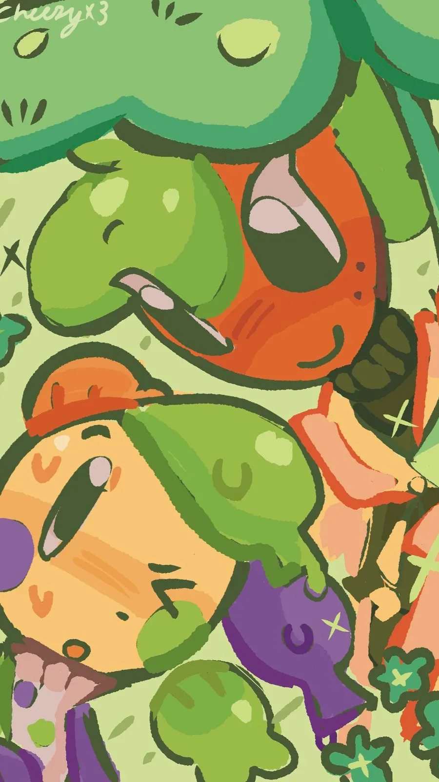 ai character: Sprout x Looey  background