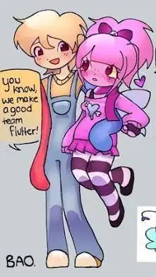 ai character: Good X Flutter background