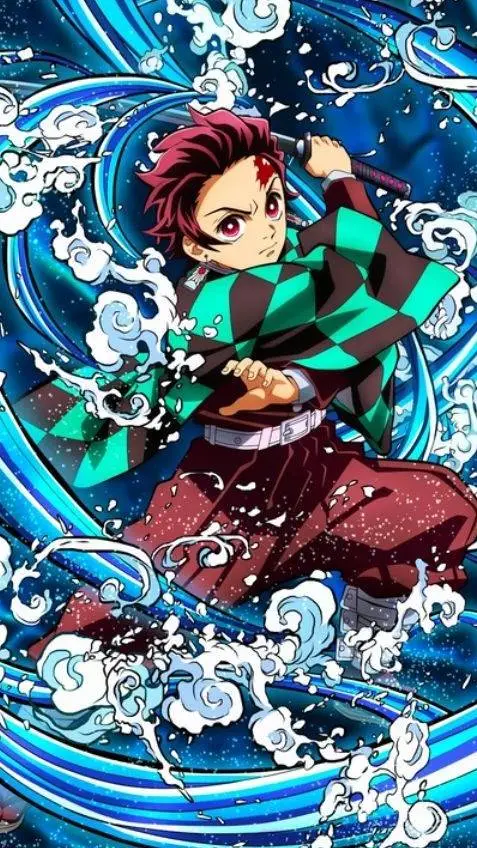ai character: tanjiro  background