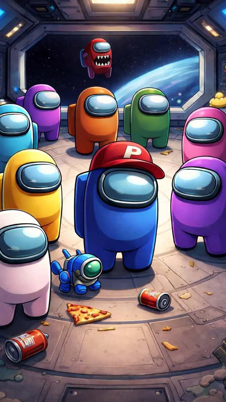 ai character: Among us  background