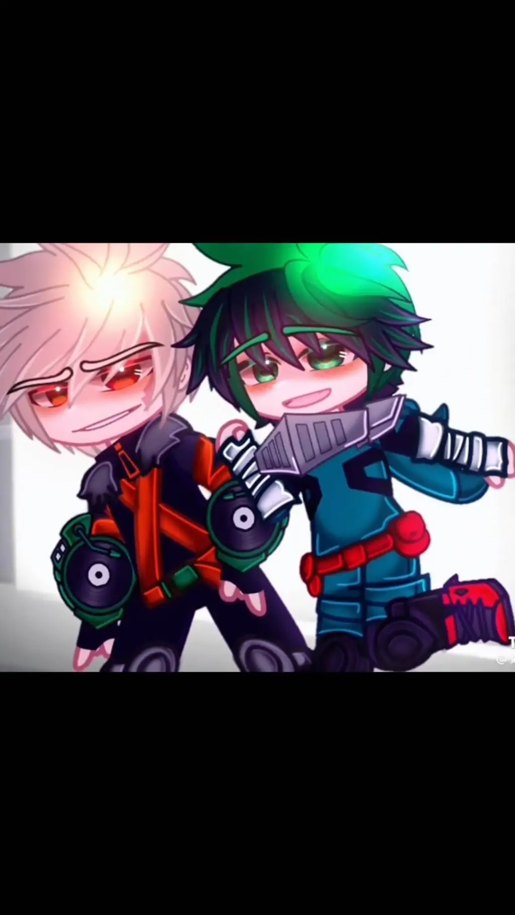 ai character: BakuDeku real life background