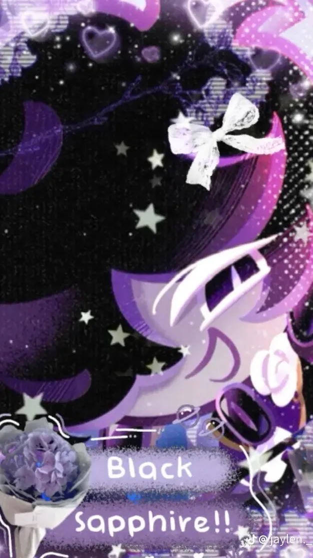 ai character: Black sapphire  background