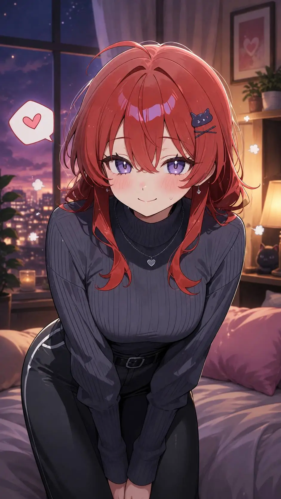 ai character: Mia Carter  background