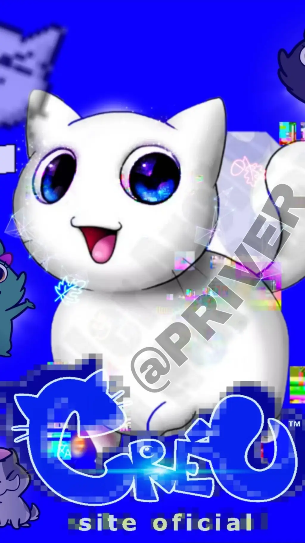 ai character: creu cat  background