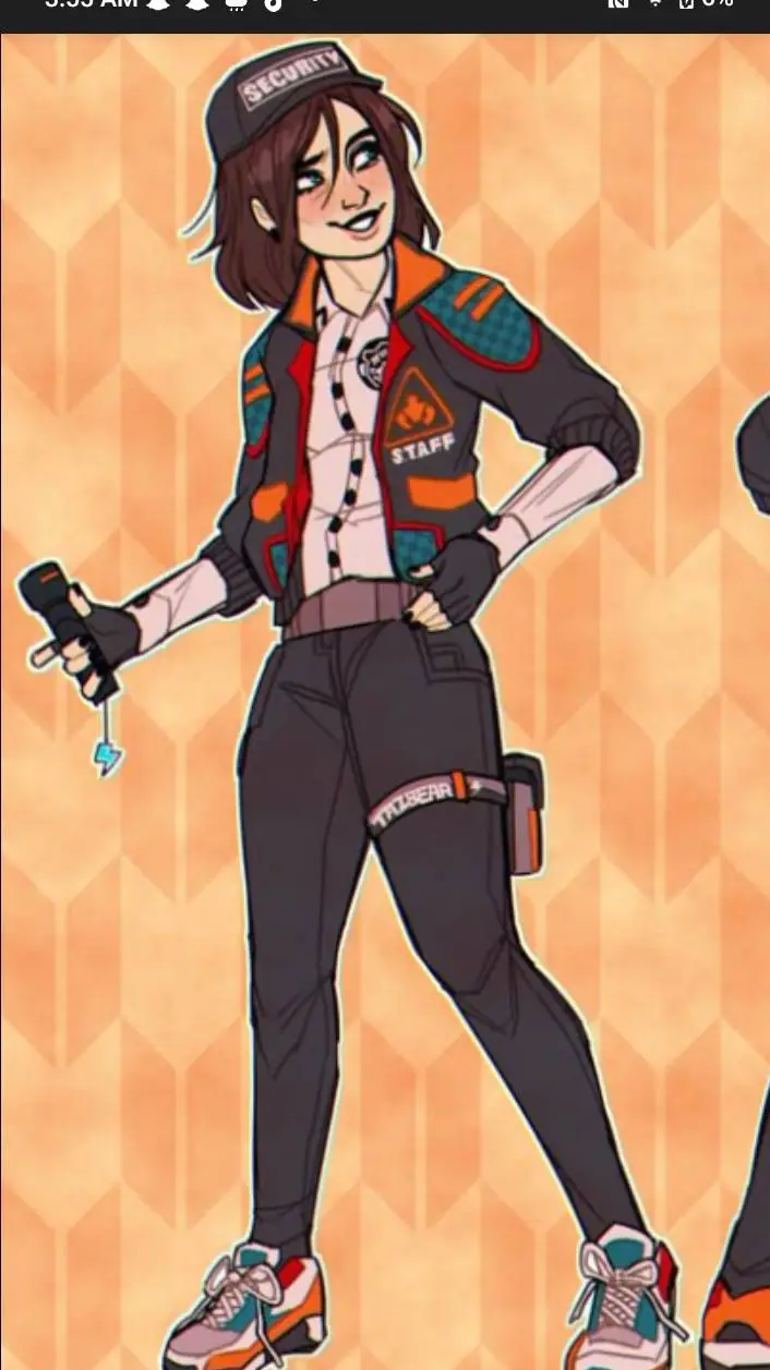 ai character: female sg background