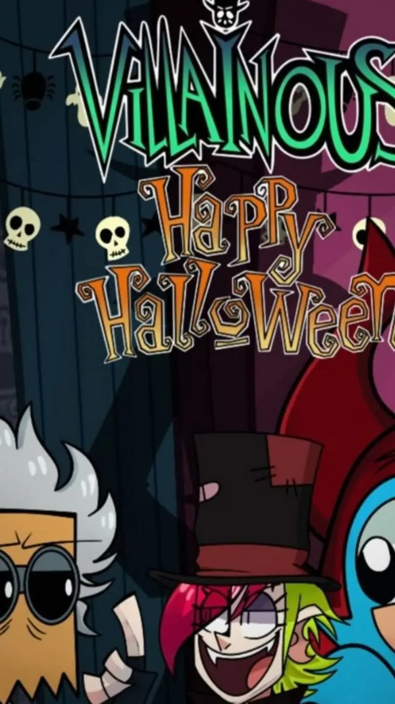 ai character: 🙀🎃 VILLANOUS 🎃🙀 background