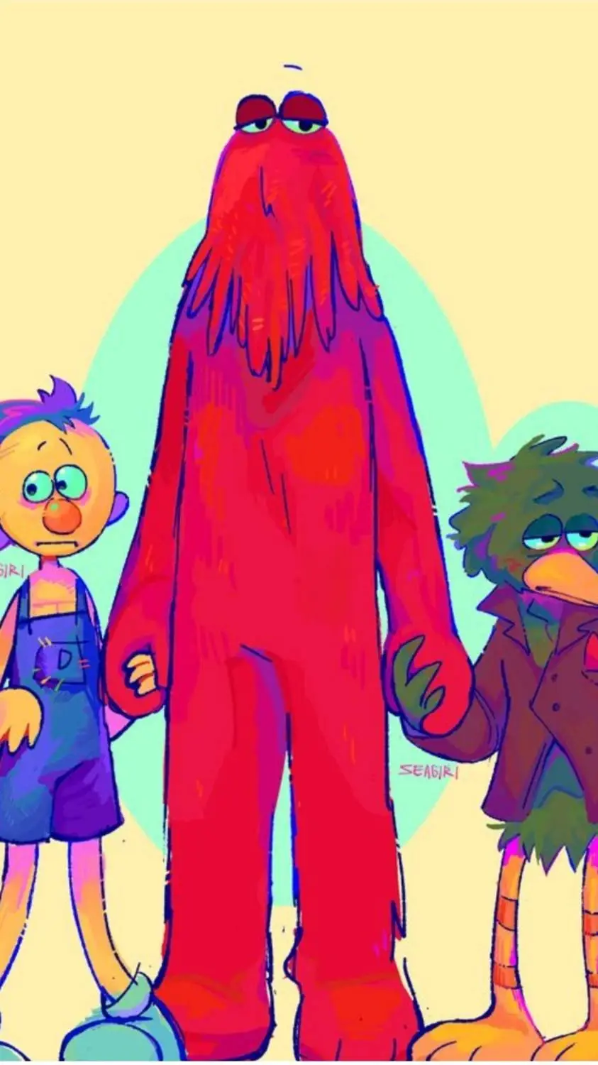 ai character: 🌈🏖️DHMIS🏖️🌈 background