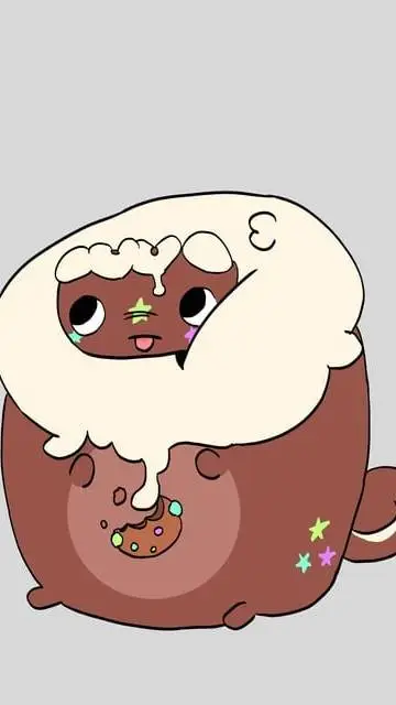 ai character: Cosmo dog?!  background