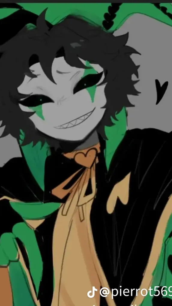 ai character: Harlequin  background