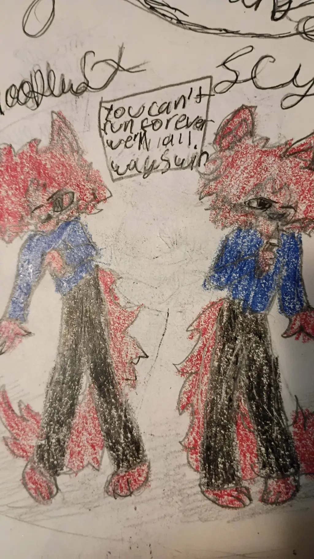ai character: Bloodtwins wolf AU background