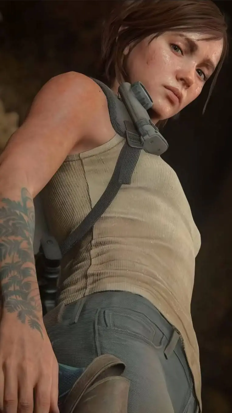 ai character: ellie Williams  background
